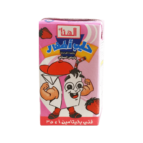حليب الأطفال الهنا بالفراولة 150 مل